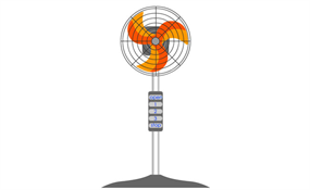 可转动的电风扇flash素材